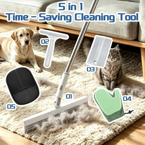 Carpet Rake for Pet Hair Removal Tool 5PCS,Hair Remover Kit for Rugs,Mats in Kuwait