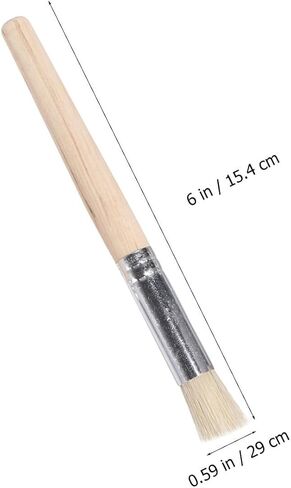 12pcs Stencil Brushes with Wooden Handles, Assorted Sizes in Kuwait