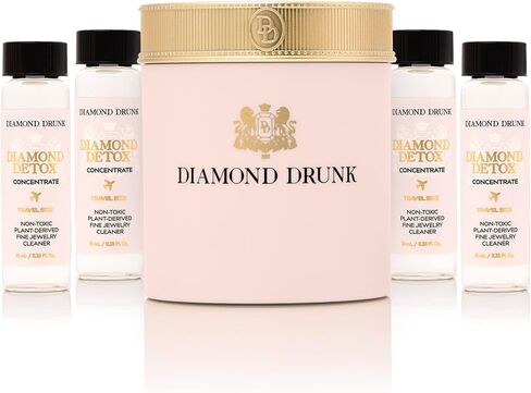 Diamond Drunk Travel Fine Jewelry Cleaning Kit, TSA-Approved, Reusable, Beige in Saudi Arabia