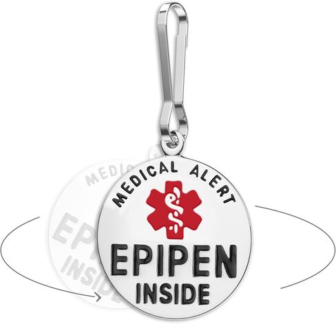 علامة Epipen ، حلقة كابل علامة Epipen - غير القابل للصدأ بالكامل - 1 / 1. 25 بوصة & خيارات النقش المخصصة مزدوجة الجانبين/ الخلفية in Kuwait
