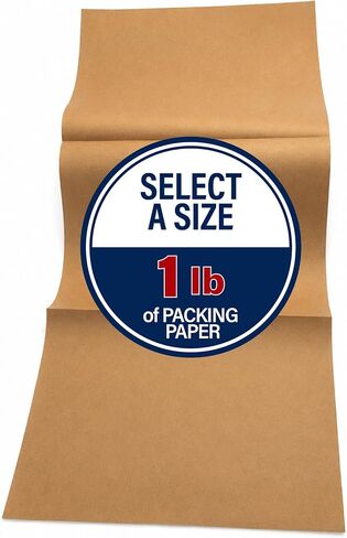 Cranium Press Select a Size Kraft Packing Paper - 14.75" x 350' feet (Perforated Every 11") - Shipping Supplies, Box Filler, Moving & Wrapping Paper - Made in USA in Kuwait