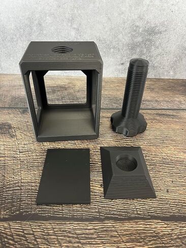 MunnyGrubbers - Deck Press, Heavy Duty (Screw Weakness Fixed with New Flat Orientation), for Double Sleeve TCG Decks, Screw with Gripper, Straight Press Plate, Sturdy Frame in Saudi Arabia
