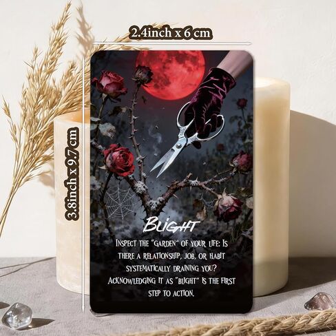 MISS FIRE Blood Moon Oracle Cards: 55-Card Deck for Rituals & Divination | Harness Lunar Eclipse Energy for Shadow Work, Powerful Magic & Profound Insight, Premium Ritual Tool in Kuwait