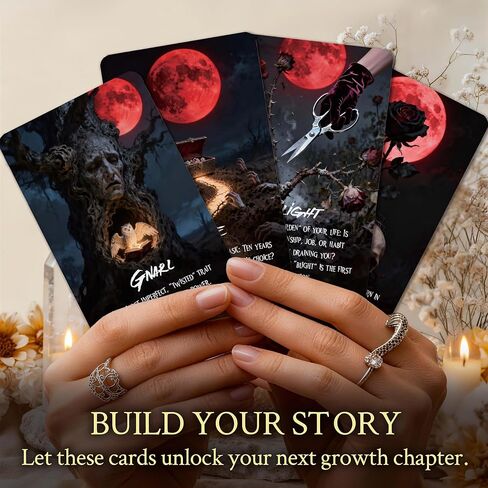 MISS FIRE Blood Moon Oracle Cards: 55-Card Deck for Rituals & Divination | Harness Lunar Eclipse Energy for Shadow Work, Powerful Magic & Profound Insight, Premium Ritual Tool in Kuwait