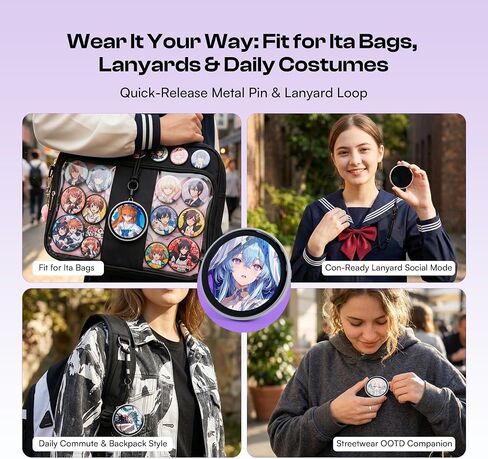 Caydo Digital Badge LED Display,Wareable Dynamic Custom Pin for Cosplay in Kuwait