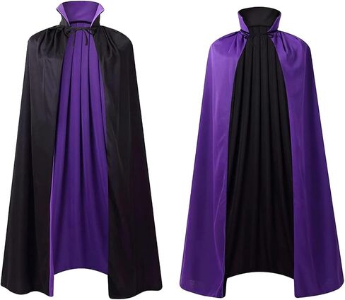 LMYOVE Reversible Cloak Halloween Cape Vampire Costume Masquerade Dracula Magician Devil Cosplay Adult in Kuwait