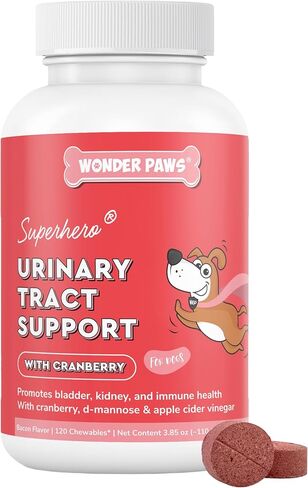 Cranberry Supplement for Dogs UTI - Urinary Tract & Bladder Chewables 120ct in Kuwait