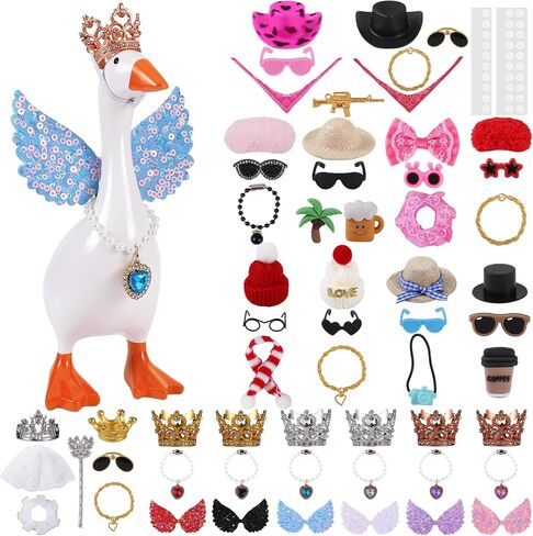 18 Set 7 Inch Desk Goose Outfits Mini Goose Clothes in Saudi Arabia