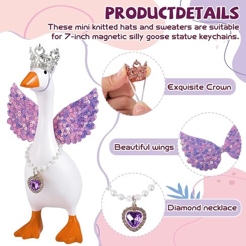 18 Set 7 Inch Desk Goose Outfits Mini Goose Clothes in Saudi Arabia