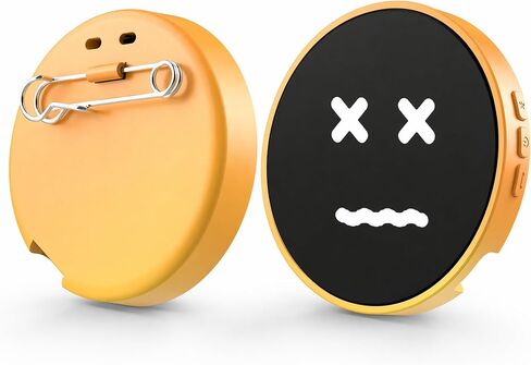 1.85 Inch Bluetooth Electronic Badge, GIF/Video/Text LED Name Tag with APP Control, Rechargeable Smart ID Badge for Concert Festival Cosplay Party Gifts in Kuwait