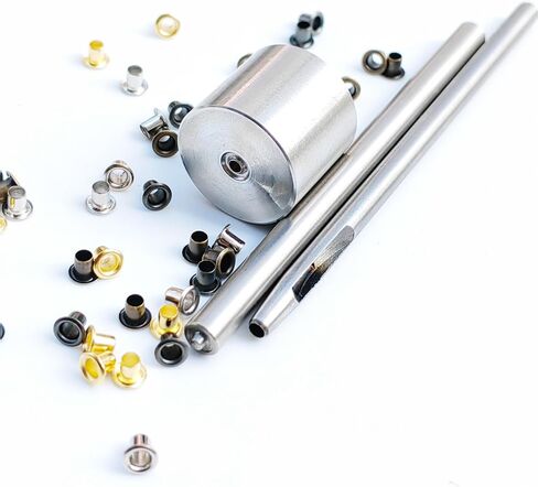 100PCS Color Mix Tiny 1.5/2/2.5mm Grommets Eyelets for Shoes, Clothes, Leather, Canvas bjd Eyelets with Fixing Tools (1.5mm) in Kuwait