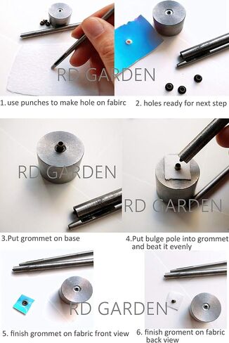 100PCS Color Mix Tiny 1.5/2/2.5mm Grommets Eyelets for Shoes, Clothes, Leather, Canvas bjd Eyelets with Fixing Tools (1.5mm) in Kuwait