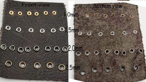 100PCS Color Mix Tiny 1.5/2/2.5mm Grommets Eyelets for Shoes, Clothes, Leather, Canvas bjd Eyelets with Fixing Tools (1.5mm) in Kuwait