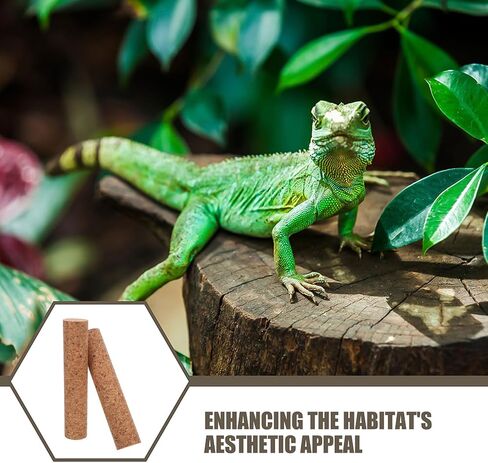2pcs Reptile Climbing Wood Perch for Terrarium Decor 20cm in Kuwait