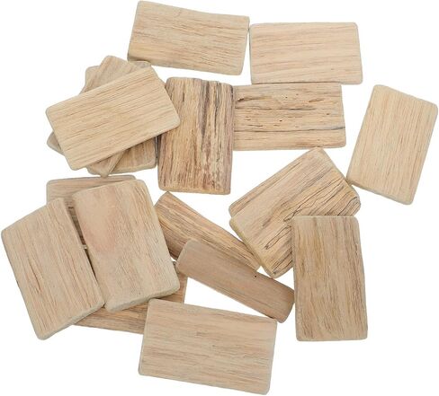 25pcs Driftwood Wood Blocks for Crafts, Natural Grain Mini Pieces in Kuwait