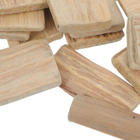 25pcs Driftwood Wood Blocks for Crafts, Natural Grain Mini Pieces in Kuwait