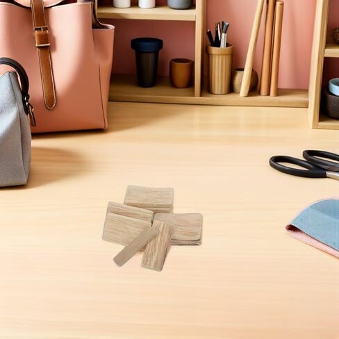 25pcs Driftwood Wood Blocks for Crafts, Natural Grain Mini Pieces in Kuwait