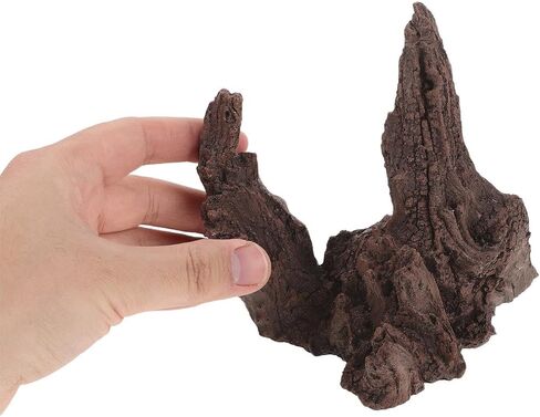 Healifty Resin Aquarium Artificial Driftwood Decor Realistic Tree Trunk and Cave Shape, Multi-Purpose Sinkable Driftwood for Reptile Terrarium and Fish Tank Aquascaping, Easy Maintenance in Kuwait