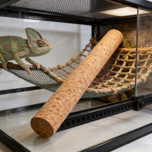 2pcs Reptile Climb Branches Cork Stick for Terrarium 20cm in Kuwait
