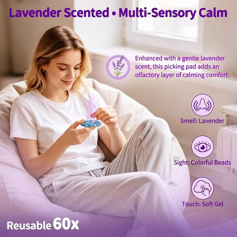 Reusable Picky Fidget Pad Kit Up to 60 Reuses, Melt & Reset Pick Toy in Kuwait