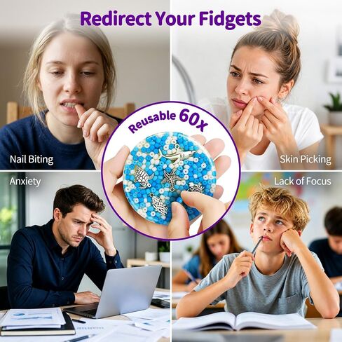 Reusable Picky Fidget Pad Kit Up to 60 Reuses, Melt & Reset Pick Toy in Kuwait