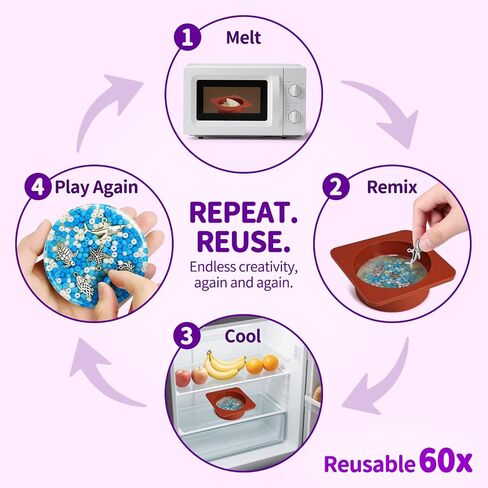 Reusable Picky Fidget Pad Kit Up to 60 Reuses, Melt & Reset Pick Toy in Kuwait