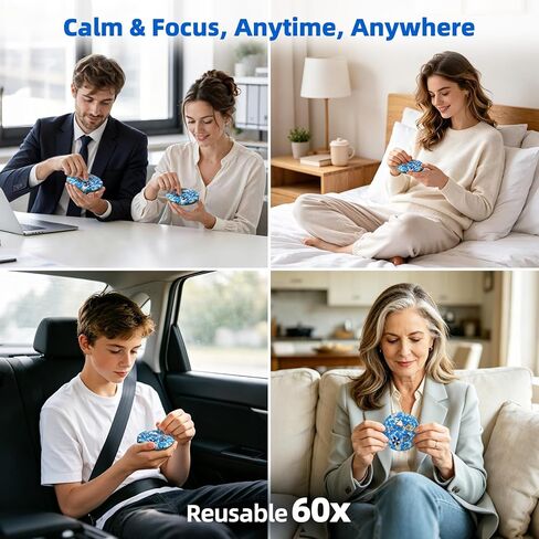 Reusable Picky Fidget Pad Over 60x, Lavender Scented, Stress Relief in Saudi Arabia