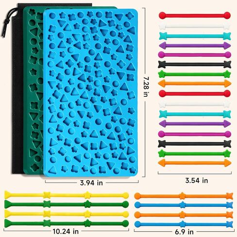 2 Pack Sensory Activity Board, Silicone Fidget Toy for Calming, Stress in Kuwait