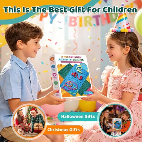 2 Pack Sensory Activity Board, Silicone Fidget Toy for Calming, Stress in Kuwait