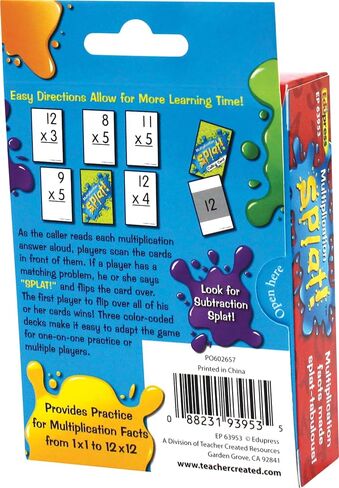 Teacher Created Resources Edupress Math Splat Game: Multiplication (EP63953) in Kuwait