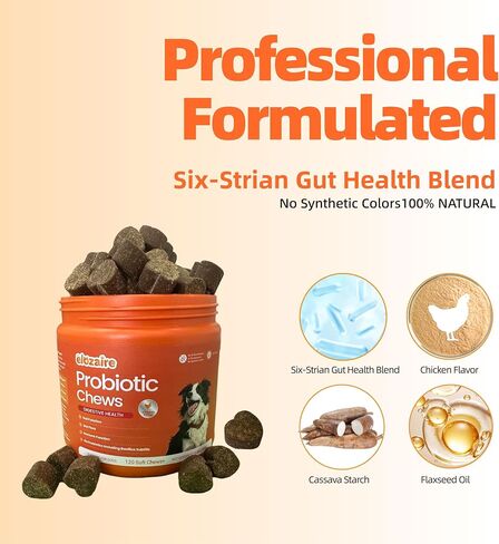 Probiotics for Dogs, Itchy Skin & Ears, Digestion, Diarrhea Relief in Kuwait