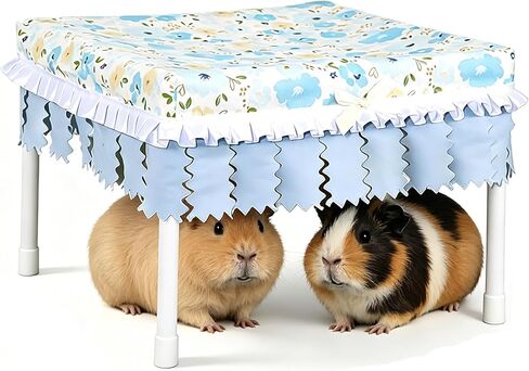 Guinea Pig Hideout Square Bottomless Guinea Pig Hide(Pink) in Kuwait