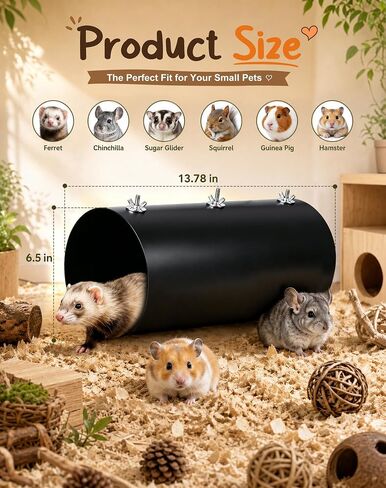 Haoguo Chinchilla Hanging Cooling Tunnel, Metal Hideout in Kuwait