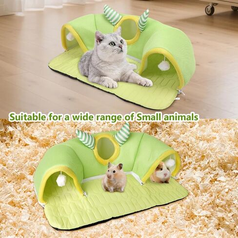 Guinea Pig Hideout & Tunnel Set, Washable Bed for Small Animals in Kuwait