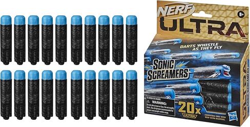 Nerf Ultra Sonic Screamers 20-Dart Refill Pack - Darts Whistle Through the Air - Compatible Only with Nerf Ultra Blasters in Kuwait
