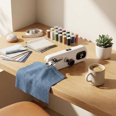 Rechargeable Handheld Sewing Machine, Cordless Mini Portable in Kuwait