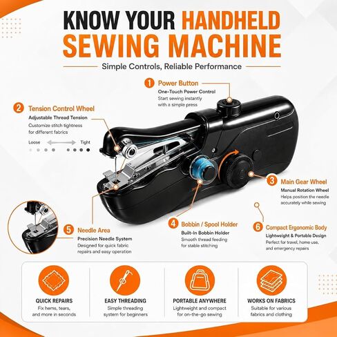 Handheld Sewing Machine for Beginners and Adult in Kuwait