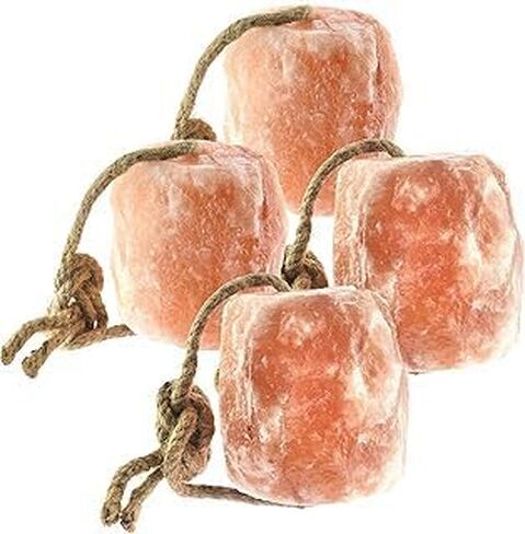 Himalayan Horse Salt Lick 4 Pack, 5 to 6 lbs Each Animal Salt Block on Rope for Deer, Goat, and Livestock in Kuwait