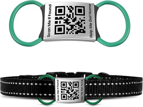 TechMark QR Code Dog Tags Personalized Ultra Durable Custom– Laser Engraved in Kuwait
