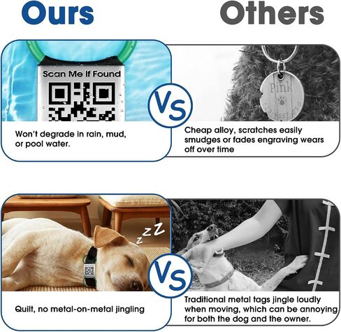 TechMark QR Code Dog Tags Personalized Ultra Durable Custom– Laser Engraved in Kuwait