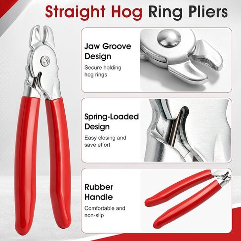 2P Hog Ring Pliers and 300P Hog Rings (3 Size) in Kuwait