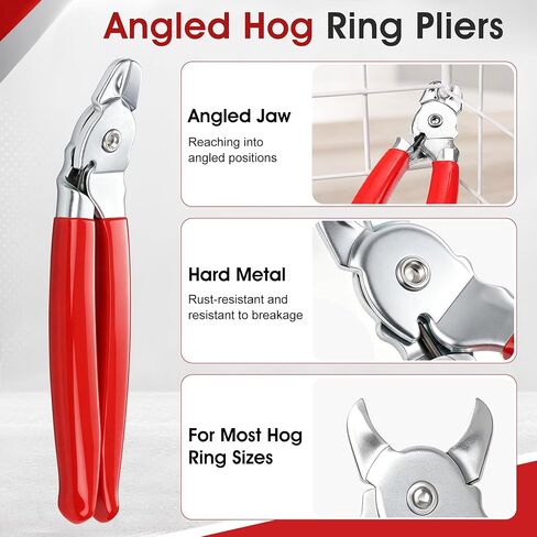 2P Hog Ring Pliers and 300P Hog Rings (3 Size) in Kuwait