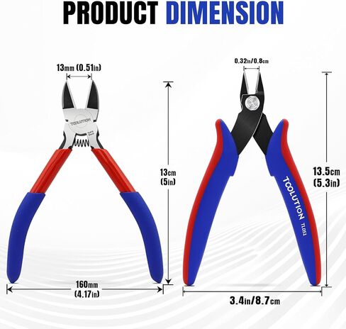 2 Pcs Wire Cutters and Micro Flush Cutter Set, 5 Inch in Kuwait
