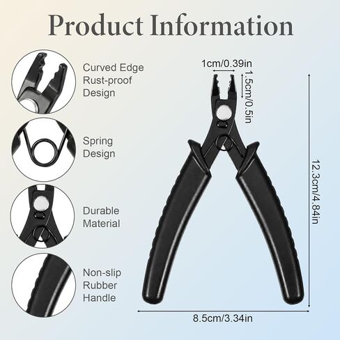 JJUNW Black Bead Crimping Pliers in Kuwait