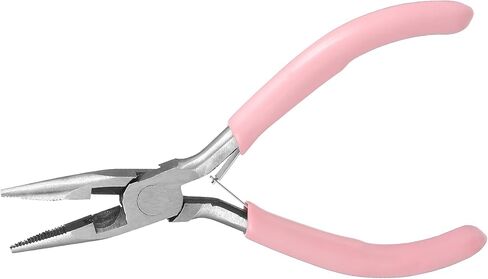 Needle Nose Pliers with Teeth, 4.5 Inch Pliers for Jewelry Making, Comfort Grip Handle Craft Pliers for Wire Bending, Repair, Object Grasping in Kuwait