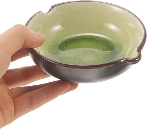 Lurrose Ceramic Calligraphy Ink Plate Desktop Dish for Ink and Water Use in Kuwait