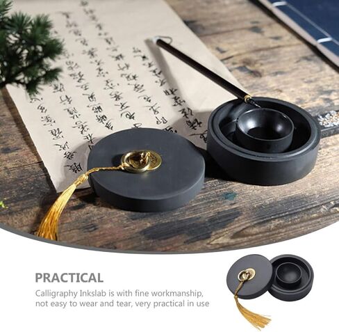 Stone Chinese Calligraphy Inkslab with Lid for Grinding and Storage in Kuwait