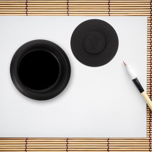 Chinese Calligraphy Ink Grinding and Storage Tool with Lid, Plastic Holder in Kuwait