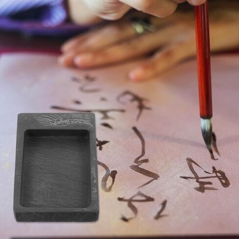 Mini Chinese Ink Slab Stone Grinding Surface for Drawing and Calligraphy in Kuwait