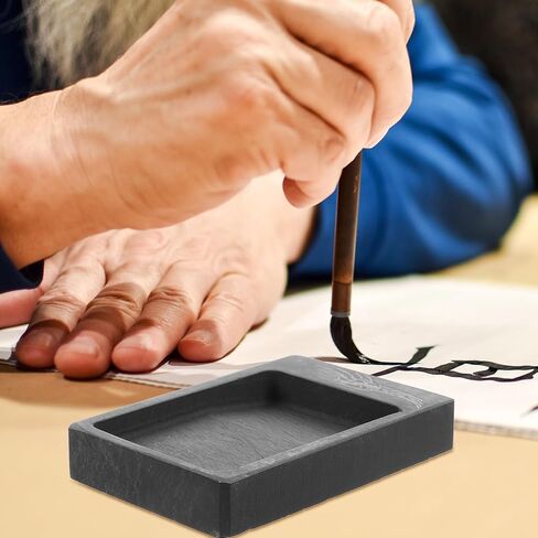 Mini Chinese Ink Slab Stone Grinding Surface for Drawing and Calligraphy in Kuwait